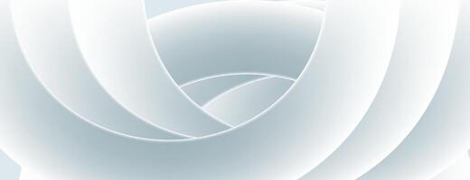 3d white wave abstract background. realistic design vector