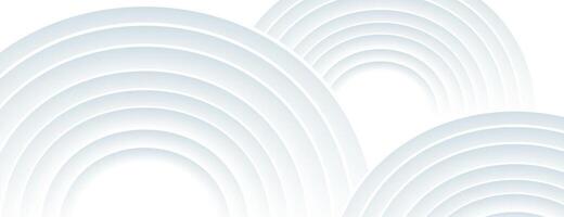 white abstract white background with overlapping layered circles vector