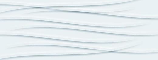 white abstract wavy lines texture background vector