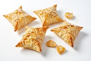Freshly Baked Pastries on a White Surface photo