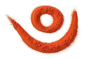 Red Powder Swirl and Circle photo