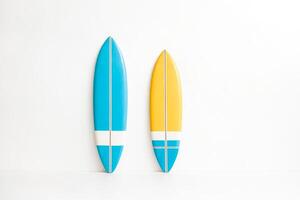 Minimalist Surfboards on White Background photo