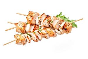 Grilled Chicken Skewers with Parsley photo