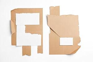 Torn Paper with White Space for Text or Images photo