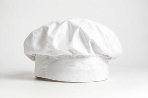 White Chef Hat Isolated on White Background photo