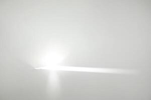 Abstract Light Beam on White Background photo