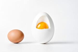 The inside of an egg photo
