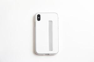 White Smartphone Case with a Slim Cutout photo