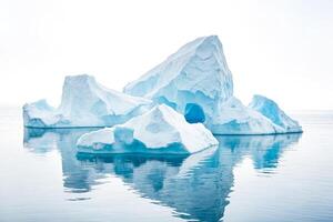 Iceberg with a Cave in Greenland photo