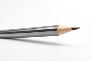 Closeup of a Sharpened Black Pencil photo