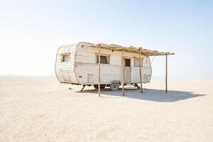 Abandoned Trailer in the Desert photo