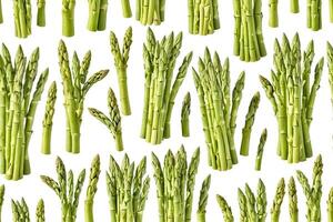 Green Asparagus Seamless Pattern photo