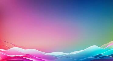 Abstract Gradient Background with Wavy Lines photo