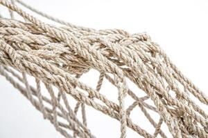 Close-up of a Thick Rope Netting photo