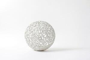 White Sphere with Openwork Pattern photo