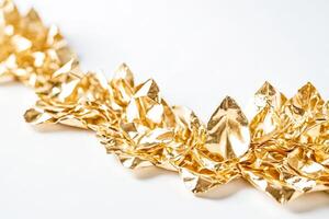 Abstract Golden Foil Texture photo