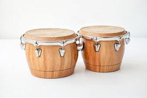 Pair of Congas on White Background photo