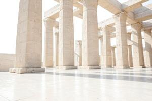 Blurred Columns of Ancient Architecture photo