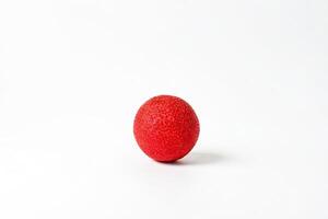 Red Ball on White Background photo