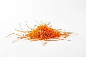 Close-up of a Pile of Orange Threads photo