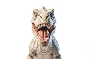 Close-up of a Dinosaur with Mouth Open photo