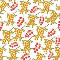 seamless fruits pattern vector