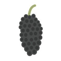 isolated fruit in shape flat style vector