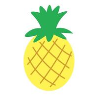 isolated fruit in shape flat style vector