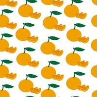 seamless fruits pattern vector