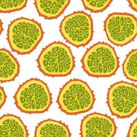seamless fruits pattern vector
