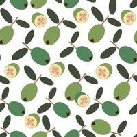 seamless fruits pattern vector
