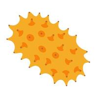 isolated fruit in shape flat style vector