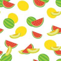 seamless fruits pattern vector