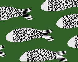 fish pattern design for templates. vector