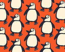 penguin pattern design for templates. vector