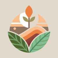 Abstract shape illustration on simple background. vector