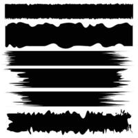 set grunge Black design element. vector