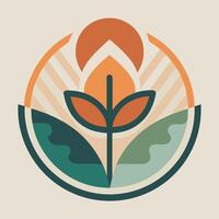 Abstract shape illustration on simple background. vector