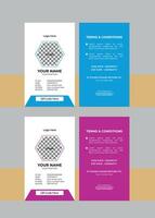 Multipurpose Business Id Card Template vector