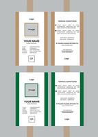Multipurpose Business Id Card Template vector