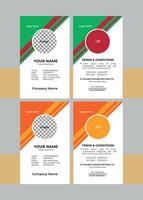 Multipurpose Business Id Card Template vector
