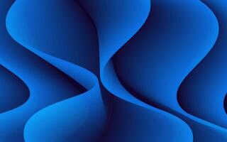Abstract Blue Curved Layers Background vector