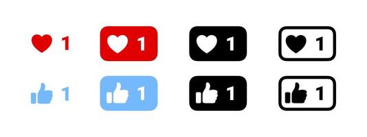 Like icons of social networks vector
