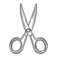 pair of scissors, on a white background vector