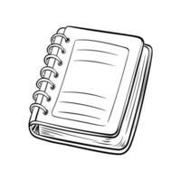 notebook, on a white background vector