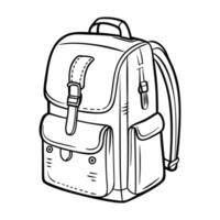 backpack, on a white background vector