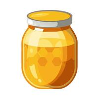 Honey jar icon on white background vector