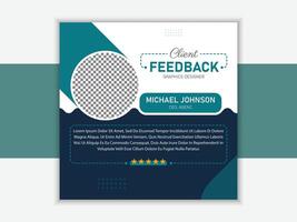 Modern Design Template for Client Reviews And Professional Client Testimonials. vector