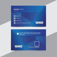 Easy To Use, Clean Modern Business Card Design Template. vector