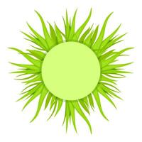 Round frame with Aloe Vera plants in a circle vector